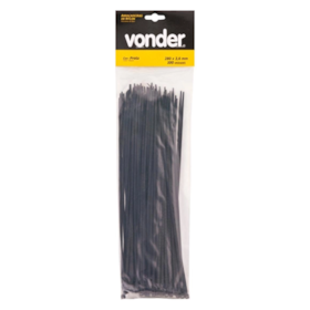 Abraçadeira de nylon, preta, 280 mm x 4,8 mm 28.15.280.101 Vonder