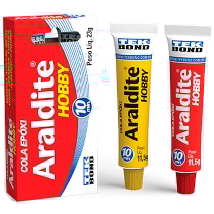 Adesivo Epóxi Araldite Hobby 23g 10MIN 10828500800 Tekbond-5f0337d2-f412-4f8f-8be9-59caffbc1947