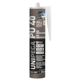 Adesivo PU40 Preto Cartucho 280ml EXP0512.0261 Unipega