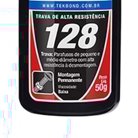 Adesivo Trava Parafusos 128 Alta Resistência Vermelho 50g 10171004306 Tekbond