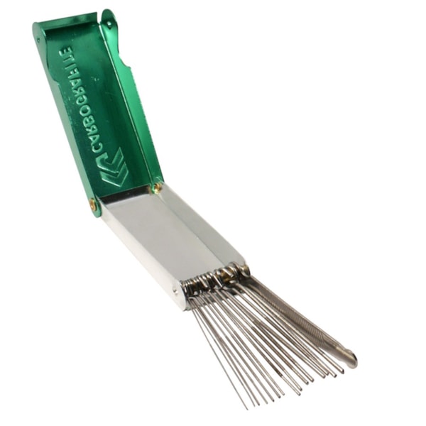 Agulheiro Maçarico com 13 Agulhas e Lima Carbografite-7b7df61b-a250-455f-ae65-916d5496f1d0