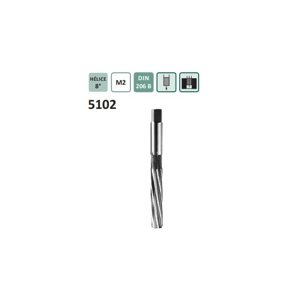 Alargador Manual Aço Rápido 6mm 5102 502016 Indaço-8550c4f1-0bcd-4eab-bf77-082f15e04b91