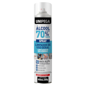 Álcool 70 Spray Lata 400ml / 290g EXP0534.0072 Unipega