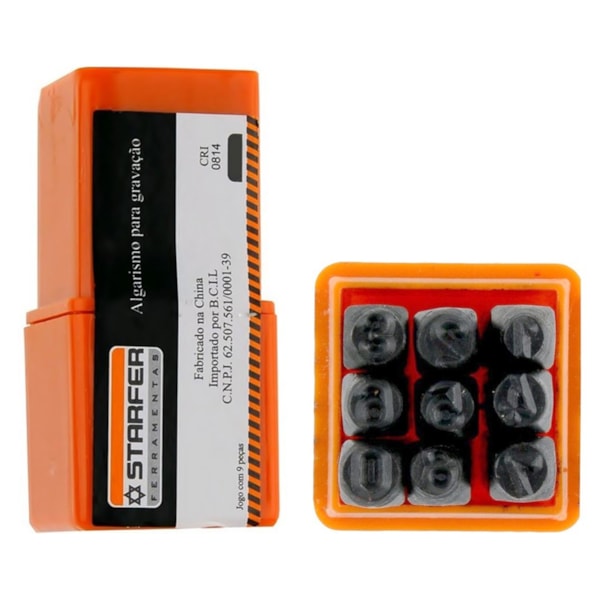 Algarismo para Gravação 3mm Starfer-2b86d313-a465-4216-8670-1f34446c90b6