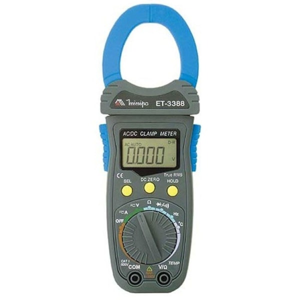Alicate Amperímetro ET-3388, Tensão 400V AC/DC Corrente AC/DC 1000A - Minipa-aa4e3e11-5ad7-47c6-a7fb-69ab3025c7b0