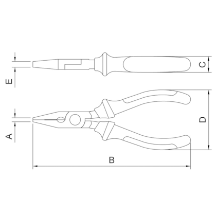 Alicate Bico Chato Isolado 1.000 V 6 44007/106 Tramontina PRO-cfb9435c-3c38-40ec-9560-c7c7b32f1dd9
