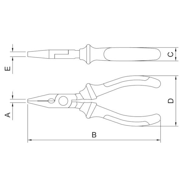 Alicate Bico Chato Isolado 1.000 V 6 44007/106 Tramontina PRO-11c24ef5-6f11-4557-8f01-f75bee6781ef
