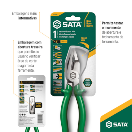 Alicate Corte Tesoura Profissional Isolado 8