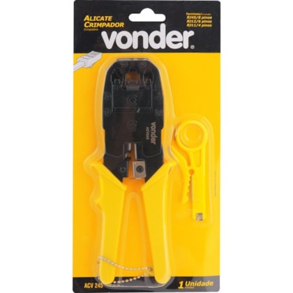Alicate Crimpador ACV 245 Com Desencapador 3686245000 Vonder-3b8dd9cc-da6b-47d1-851b-fe5fde39d157