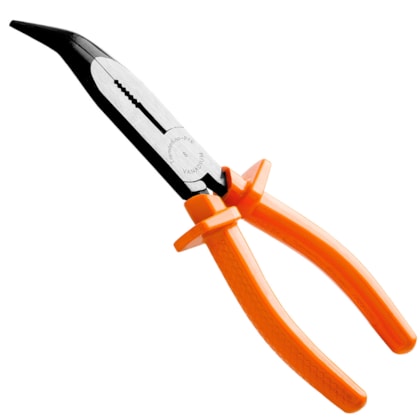 Alicate Longo Meia Cana Curvo Isolado 8