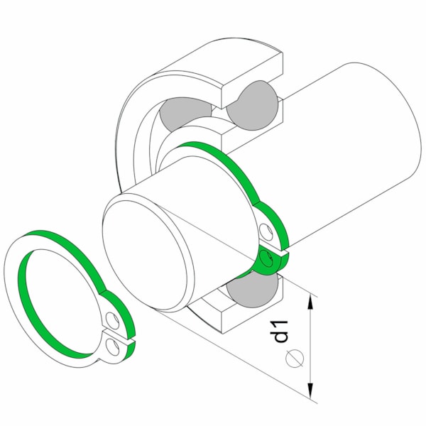 Alicate para Anéis Externo Bico Reto 12