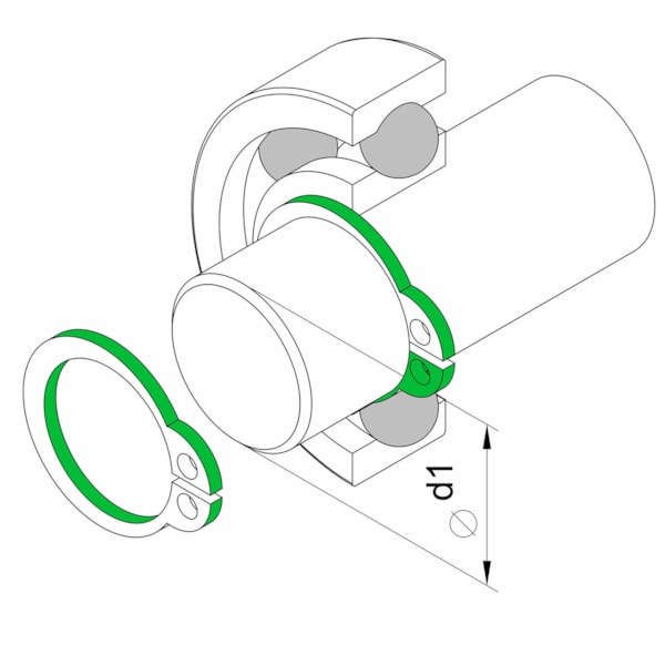 Alicate para Anéis Externos Curvo 7