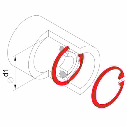 Alicate para Anéis Interno Bico Reto 7