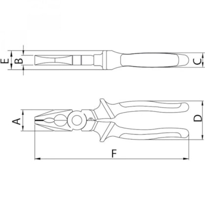 Alicate Universal VDE 8
