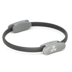 Anel De Pilates Flexível Pegada Macia Cinza T12 Acte Sports