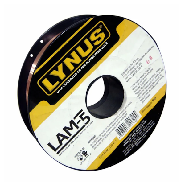 Arame Solda Mig Lynus Aws Er70S-6 5Kg 0,8 Lam-5 13246.1 Lynus-9455ca29-c4c9-46d6-8d7c-a3c07e907a81