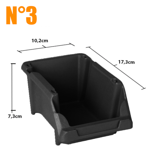 Armário Gaveteiro Organizador Misto Com 47 Gavetas Preto/Laranja 90003 Presto-312bcd78-899f-4695-9ccd-d9809d512f98