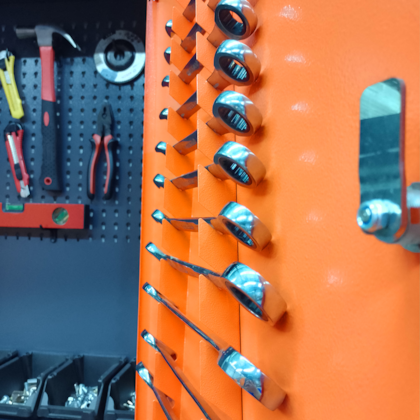 Armário Organizador de Parede P/ Ferramentas com 6 Gavetas Preto/Laranja 90000 Presto -8ff16d8f-b967-4537-9cd5-d3ca9ec2eca7