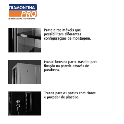 Armário Painel Superior Pequeno Para Ferramentas Com Duas Portas 150kg 44953/404 Tramontina-b7f3e169-b899-4df1-ac18-744902a1489e