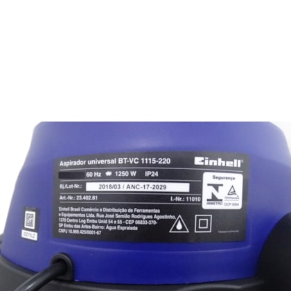 Aspirador De Pó e Liquido 15 Lts  Bt-vc 1115 Einhell-85659e3e-b22c-499c-bcfe-e182fce4f3f1