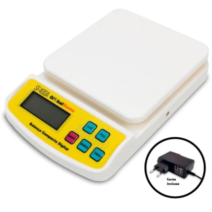 Balança Digital Compacta Branca até 10Kg – SF400A Globalmix-989d33a9-9f5d-444e-8a70-bdae1a538103