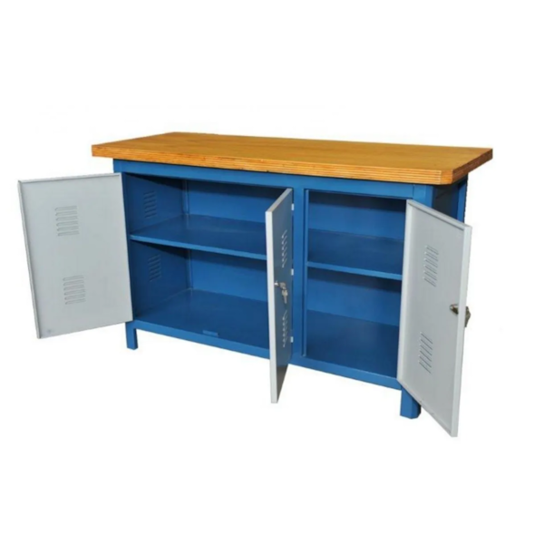Bancada com Tampo 40mm Fechada 2 Prateleiras 150CDF FERCAR-95b1f9e3-b1f3-449d-bf59-43e50de1539c