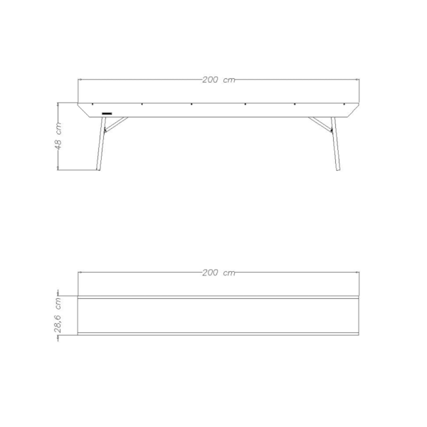 Banco de Madeira Naturalle Dobrável 2m 91750/023 Tramontina-8914546e-b6fa-4a02-8757-41b5b80f636f