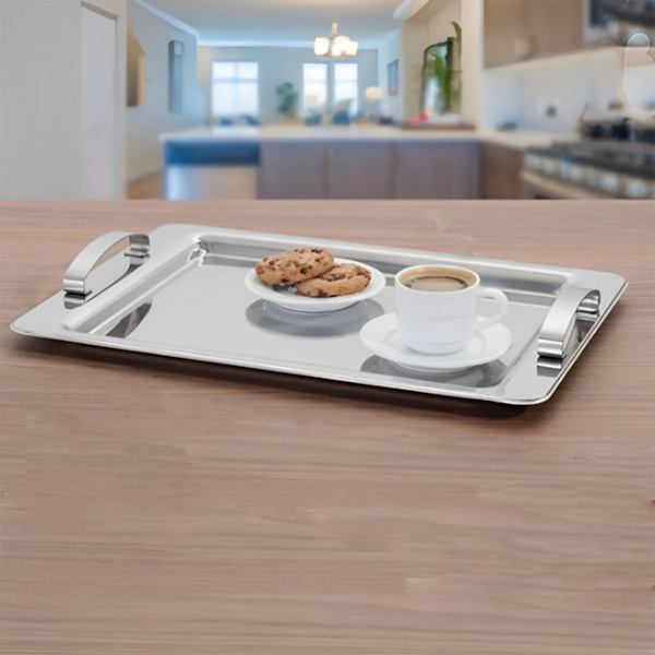 Bandeja Atina Com Alça em Aço Inox 37cm x 23cm 1423137 Brinox-db1206a1-c827-4880-924e-a4b40bfd2e59