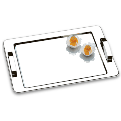 Bandeja Atina Com Alça em Aço Inox 40cm x 28cm 1421140 Brinox-2a93d43f-e8f1-4af0-9ed5-e68bfb2602ee