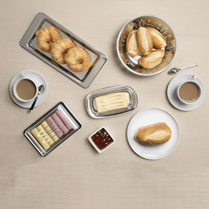 Bandeja Para Torta Fria e Rocambole Atina em Aço Inox 40cm x 16cm 1424140 Brinox-0bc0fab6-50c9-4138-8893-61c215450749