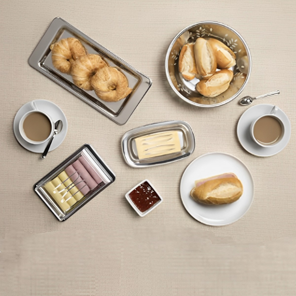 Bandeja Para Torta Fria e Rocambole Atina em Aço Inox 40cm x 16cm 1424140 Brinox-129fc1d0-51af-4a0c-99dd-c1c1468bee92