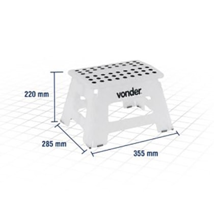 Banqueta Plástica Dobrável 220mm Vonder-cdea35b2-ba55-4a7b-becb-8a52babab534