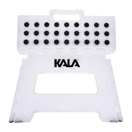 Banqueta Plástica Dobrável Branca PP 22cm 150kg 403628 Kala-f50306b6-d4a9-43b7-b287-ba79bda0d361