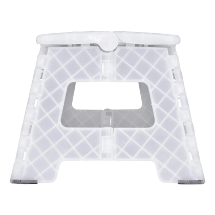 Banqueta Plástica Dobrável Branca PP 22cm 150kg 403628 Kala-eb67cf5f-35cc-423e-8e8a-23c972bfac11