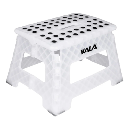 Banqueta Plástica Dobrável Branca PP 22cm 150kg 403628 Kala-7198f503-7be6-4885-ab7b-3662a1918aa5