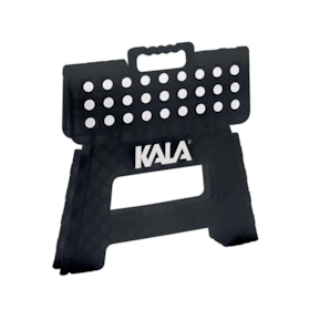 Banqueta Plástica Dobrável Preta 22cm 328829 Kala