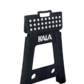 Banqueta Plástica Dobrável Preta 45cm 328811 Kala