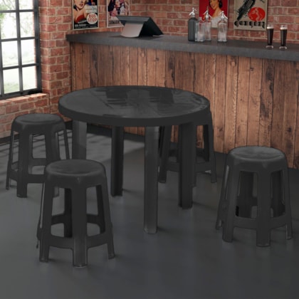 Banqueta Reforçada Guaxuma 120kg em Polímero Preta Solplast-43136c0b-40b3-4e83-8c90-21a012f1ace5