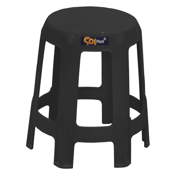 Banqueta Reforçada Guaxuma 120kg em Polímero Preta Solplast-edb3990d-5fd3-47d0-89e5-a18d895257e4