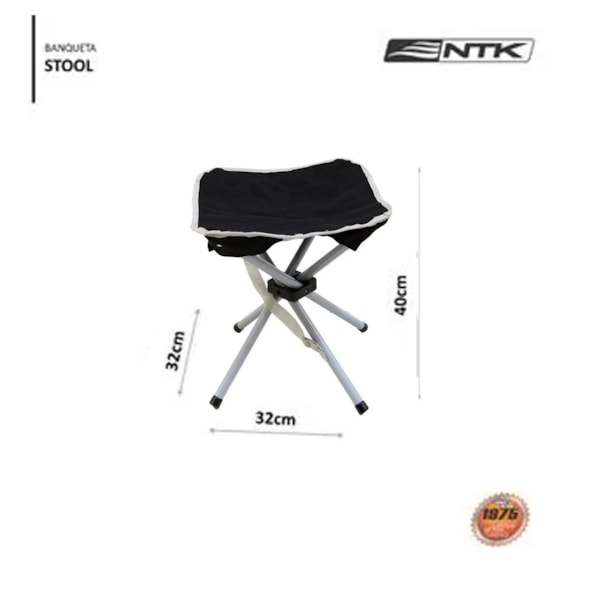 Banqueta Stool Dobrável Preto 290100-PR Nautika-50764d45-c464-4e49-825d-a82847154cd2