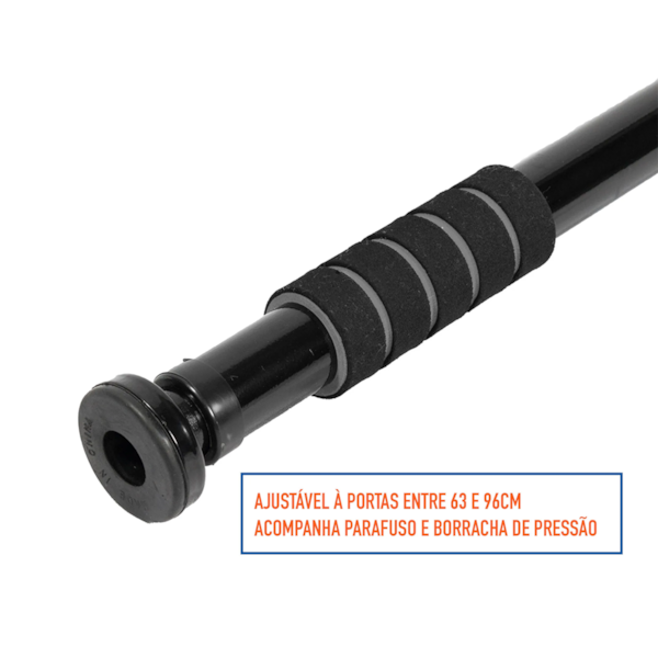 Barra De Porta Ajustável Com Pegada Suave Em Espuma Cinza T142-P Acte Sports-daf6f01a-7229-4937-ba00-07f8ed5853f0