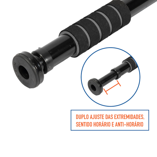 Barra De Porta Ajustável Com Pegada Suave Em Espuma Cinza T142-P Acte Sports-ae88c196-498b-4c43-b51c-cbf0aeb39240