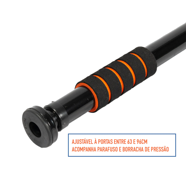 Barra De Porta Ajustável Com Pegada Suave Em Espuma Preto/Laranja T142 Acte Sports-e819ae50-e55b-4df0-9254-50ffb79fabc9