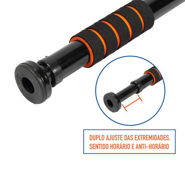 Barra De Porta Ajustável Com Pegada Suave Em Espuma Preto/Laranja T142 Acte Sports-729dbe30-3b13-41a5-83dd-55333a816956