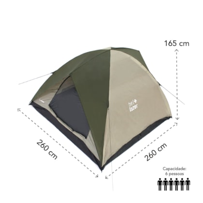 Barraca Bel Araguaia  Alta Premium 6 Pessoas 101902 Belfix-5a18965c-0afa-4f95-ab08-2a20f2b3aed5