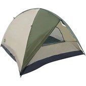 Barraca de Camping Araguaia Premium até 5 Pessoas Coluna Dágua 1000mm Bege/Verde 101901 Belfix