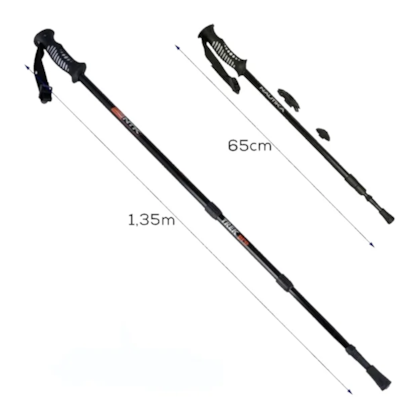 Bastão de Caminhada Ajustável Preto 65cm a 1,35m Nautika-d12e2617-4f82-4c73-95d4-96d1244b4730