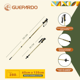 Bastão de Caminhada Alumínio Guepardo 046040-UN Nautika