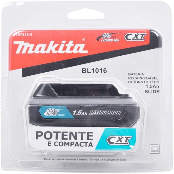 Bateria Recarregável BL1016 12V Max 1.5Ah Makita-3208d2a9-b4a2-41af-8463-87709934f5db
