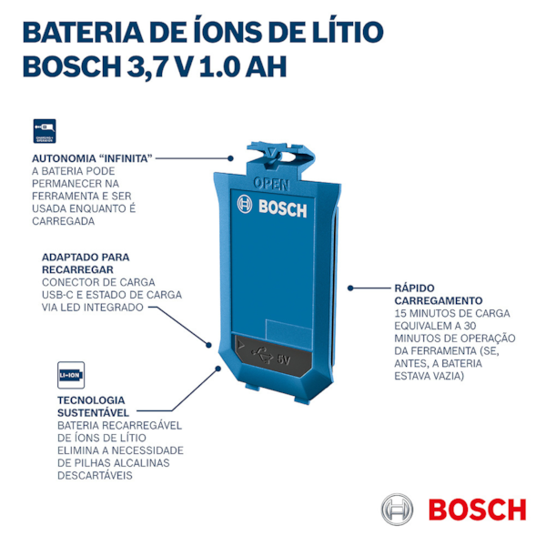 Bateria Recarregável Íons Lítio 3,7V 1.0Ah 1608M00C43 Bosch-d71b57da-c5d8-4b74-81d3-77f3517cd942